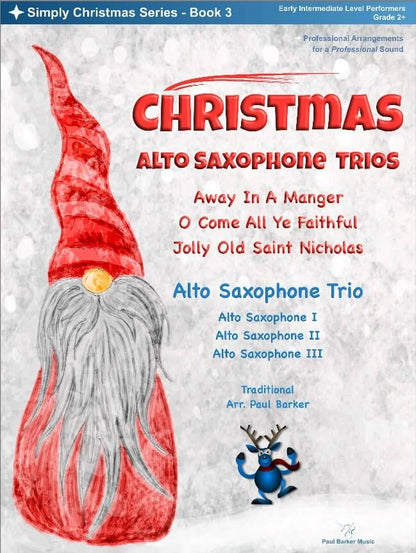 Christmas Alto Saxophone Trios Book 3