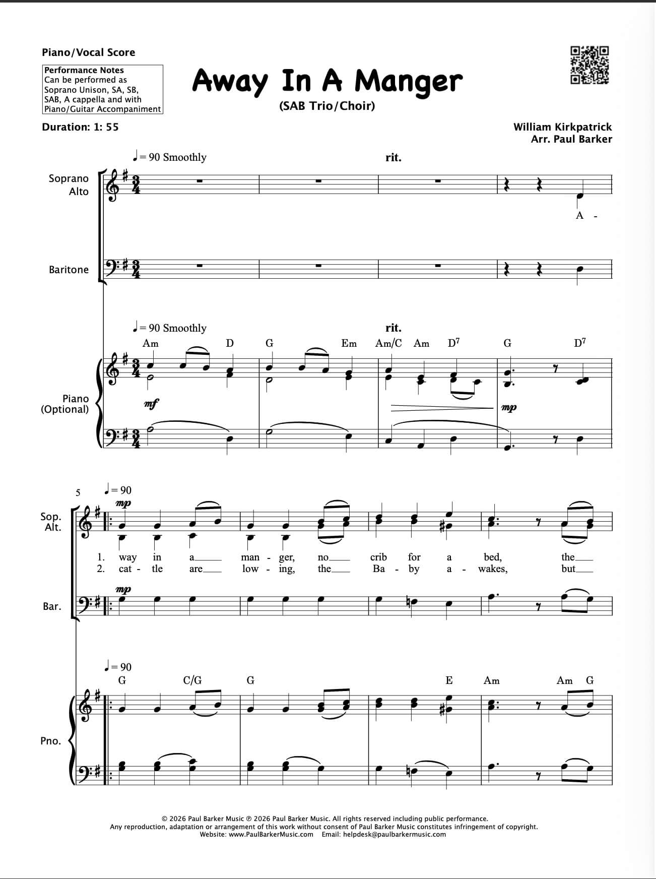 Christmas SAB Choirs Book 3