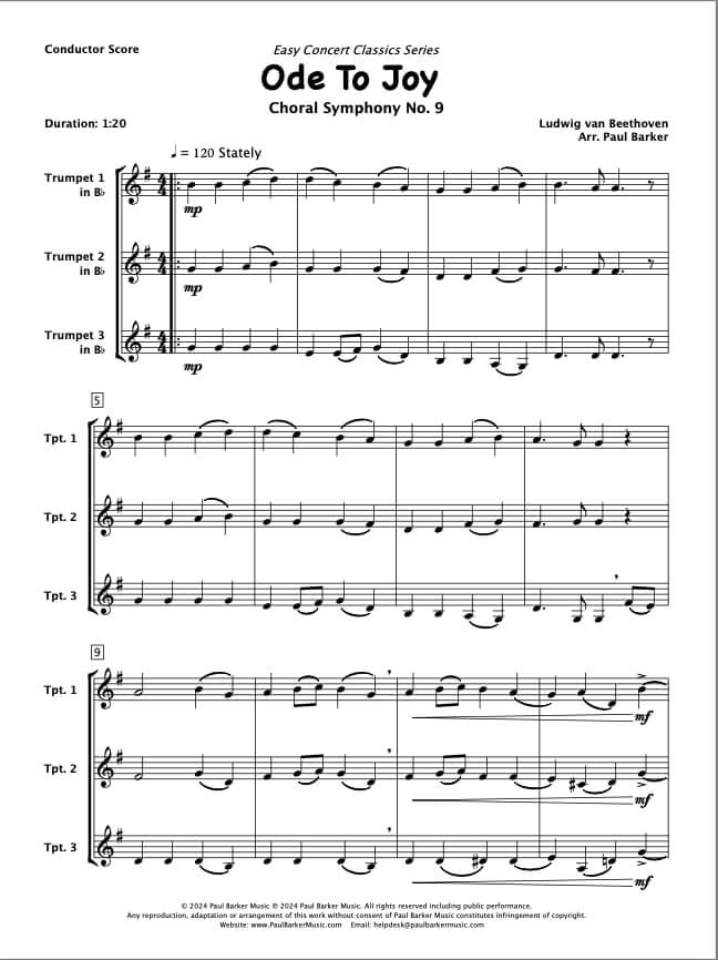 Easy Concert Classics Book 1 (Trumpet Trios)