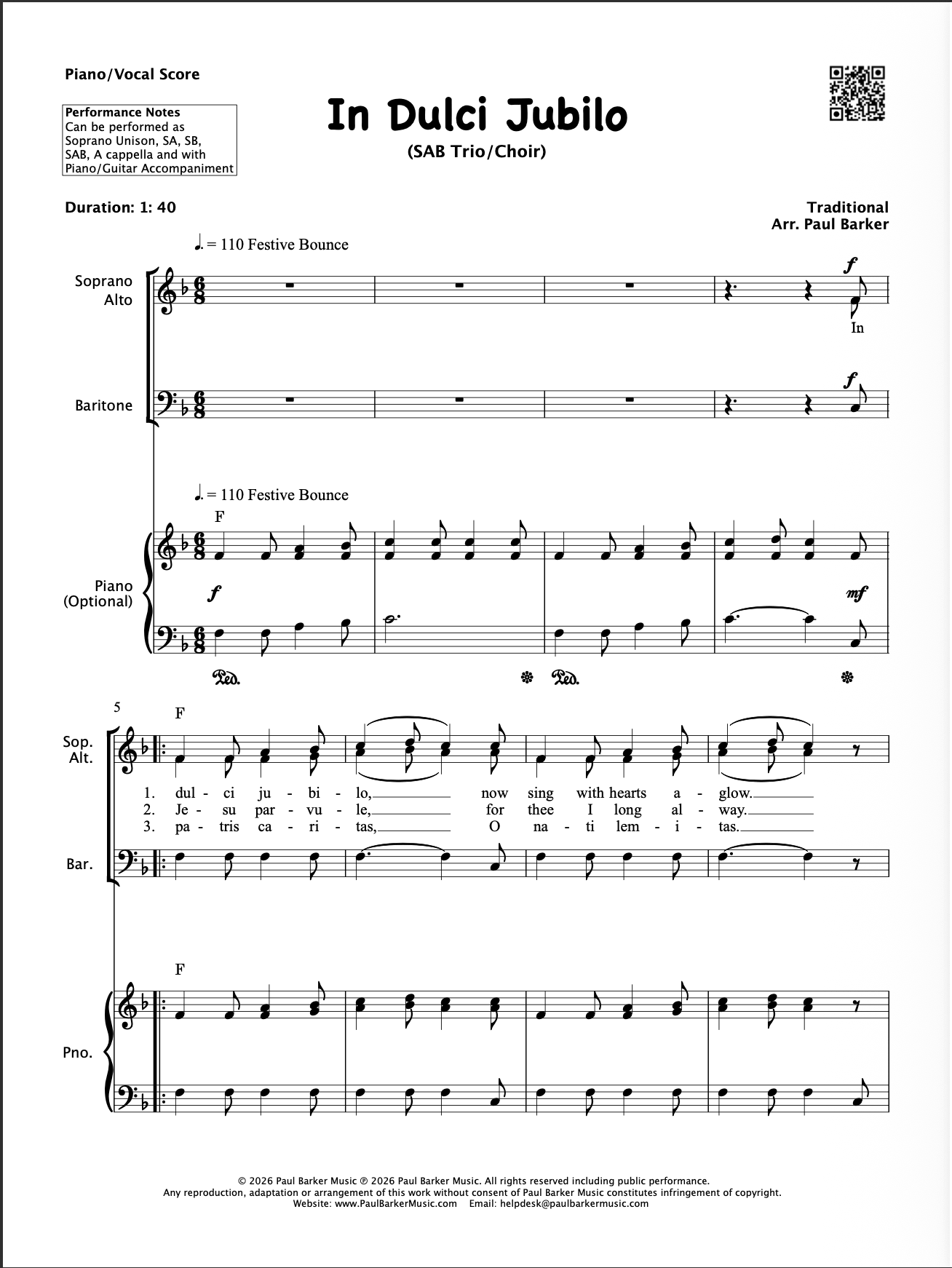 Christmas SAB Choirs Book 3