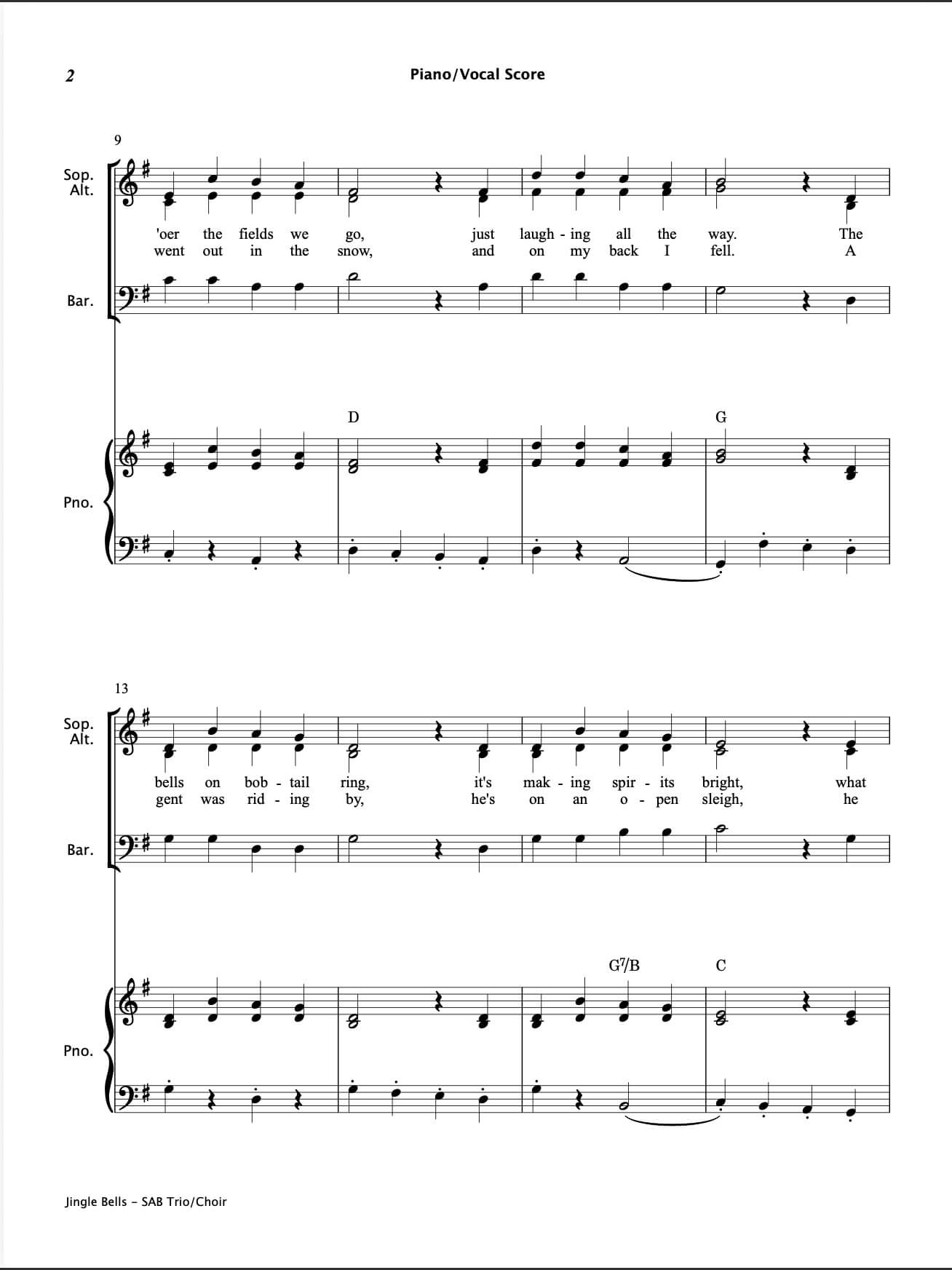 Christmas SAB Choirs Book 2
