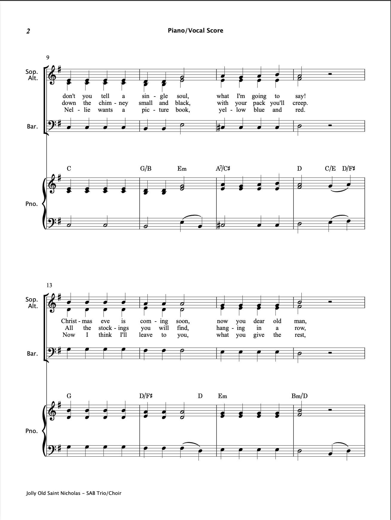 Christmas SAB Choirs Book 3