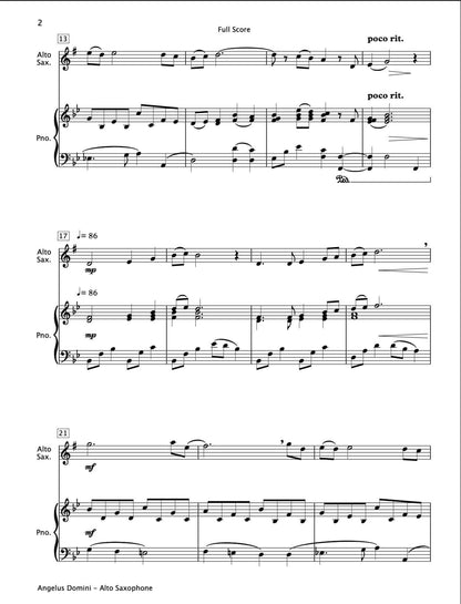 Angelus Domini (Alto Saxophone & Piano)