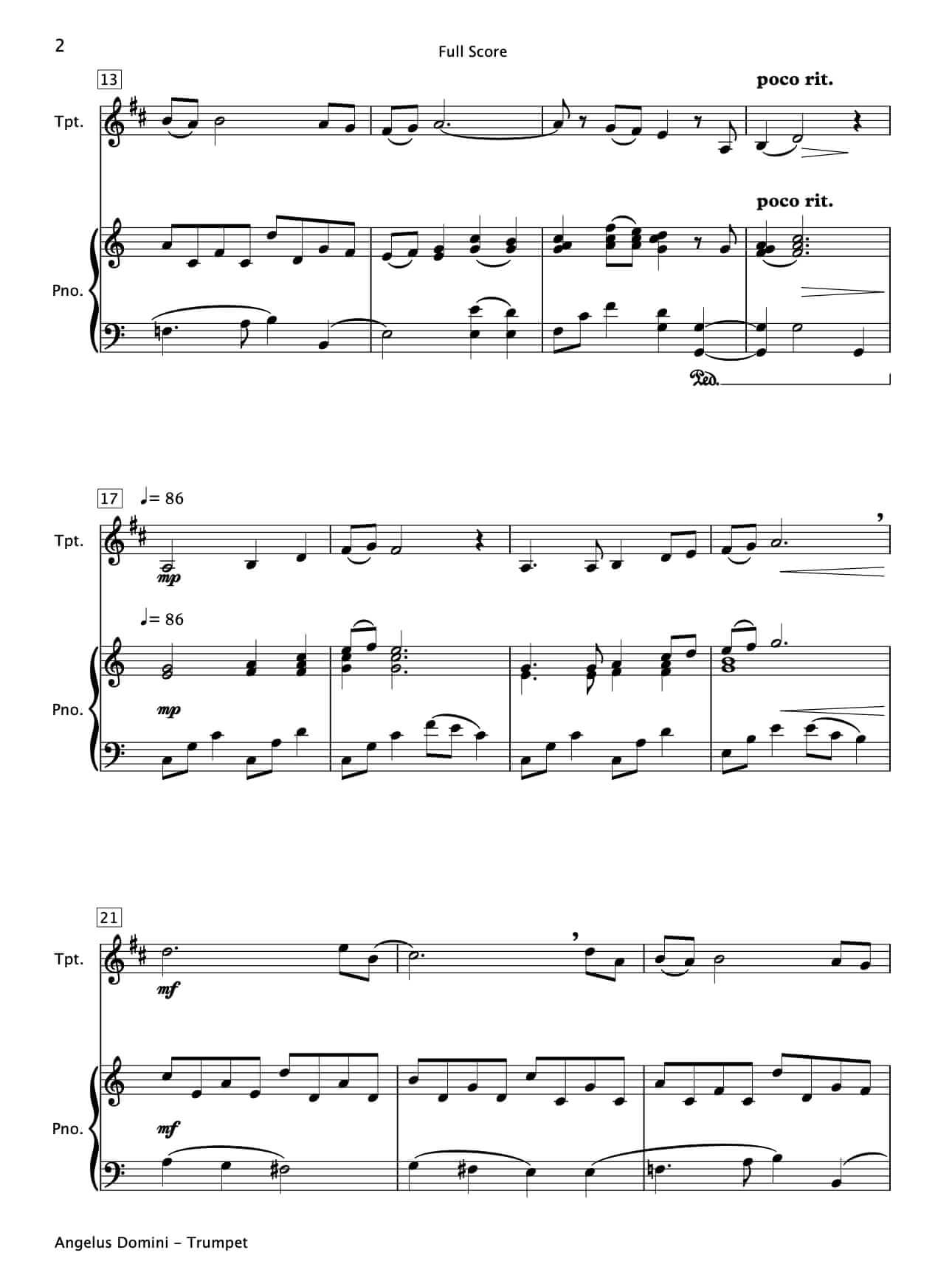 Angelus Domini (Trumpet & Piano)