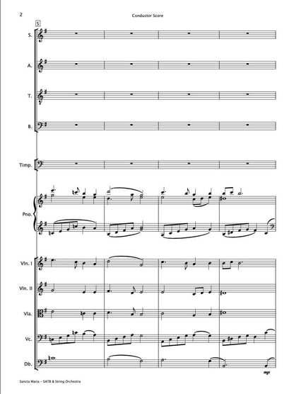 Sancta Maria (SATB Choir & String Orchestra)