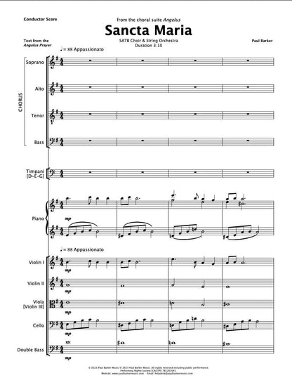 Angelus (SATB Choir & String Orchestra)