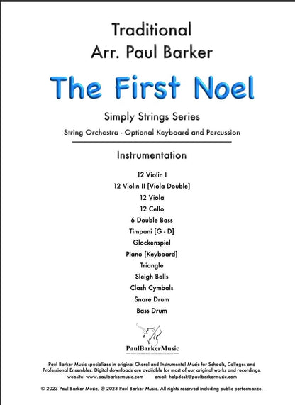 The First Noel (String Orchestra)
