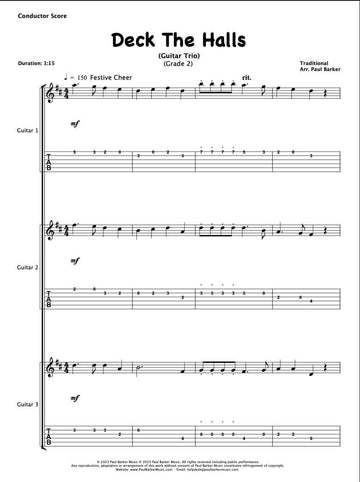 Christmas Guitar Trios Book 1