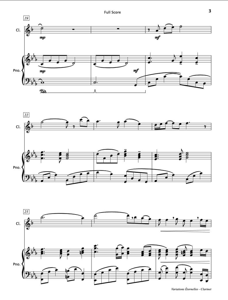 Variations Eternelles (Clarinet & Piano)