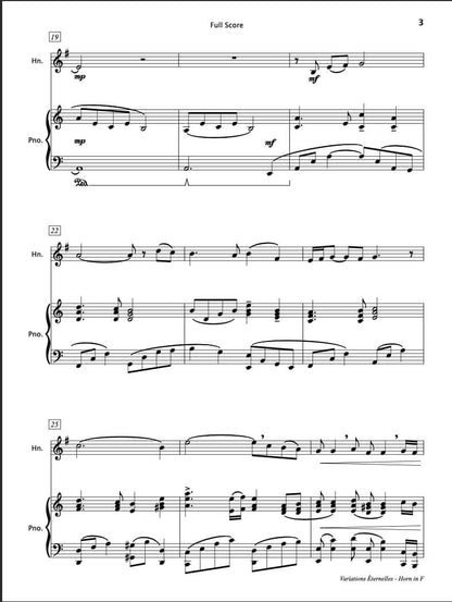 Variations Eternelles (Horn in F & Piano)