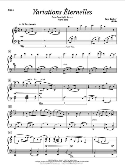 Variations Eternelles (Piano Solo)
