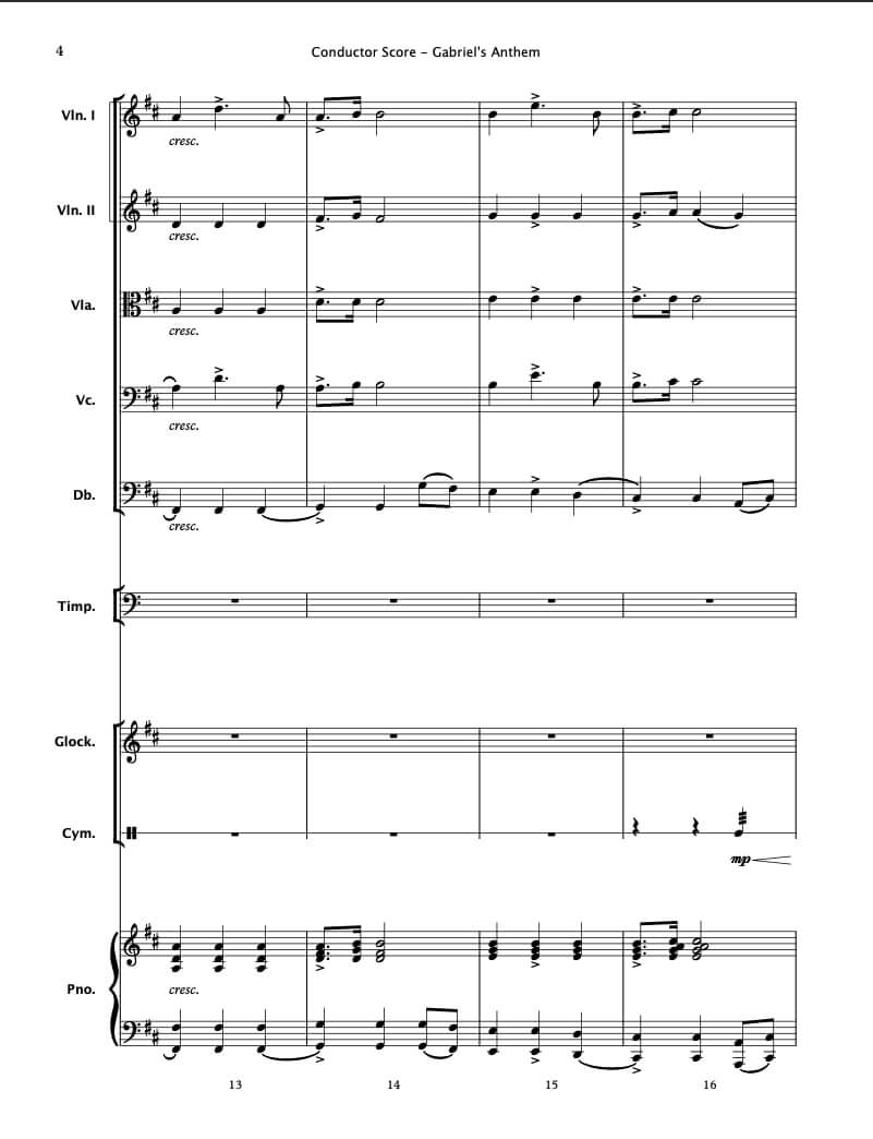 Gabriel's Anthem (String Orchestra)