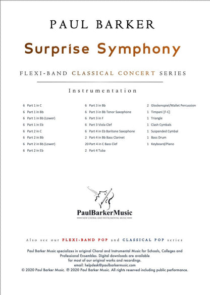 Surprise Symphony - Paul Barker Music 