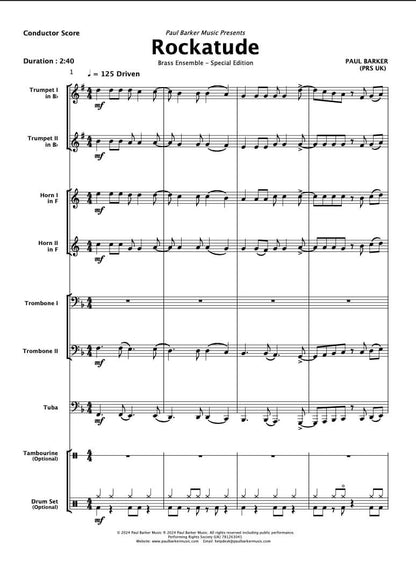 Rockatude (Brass Ensemble)