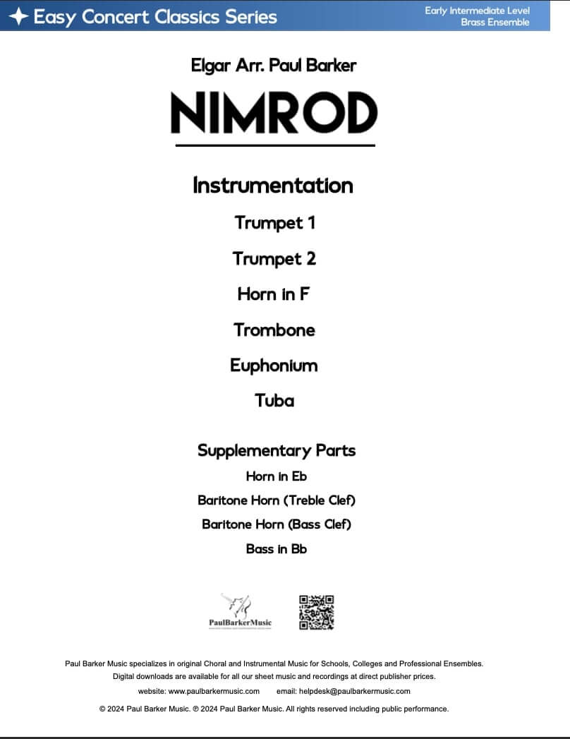 Nimrod (Brass Ensemble)