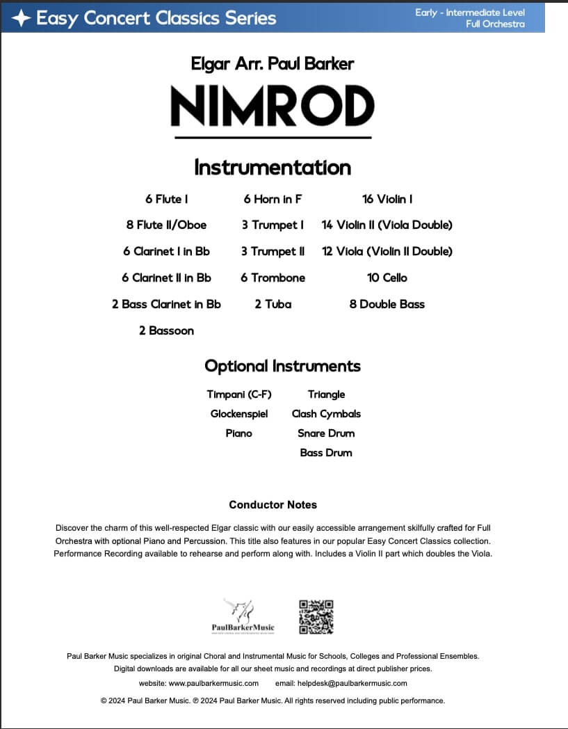 Nimrod (Full Orchestra)