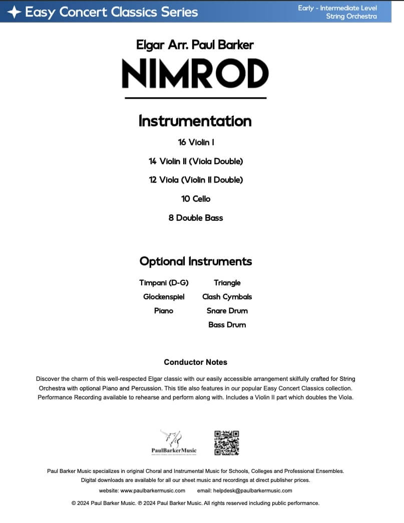 Nimrod (String Orchestra)