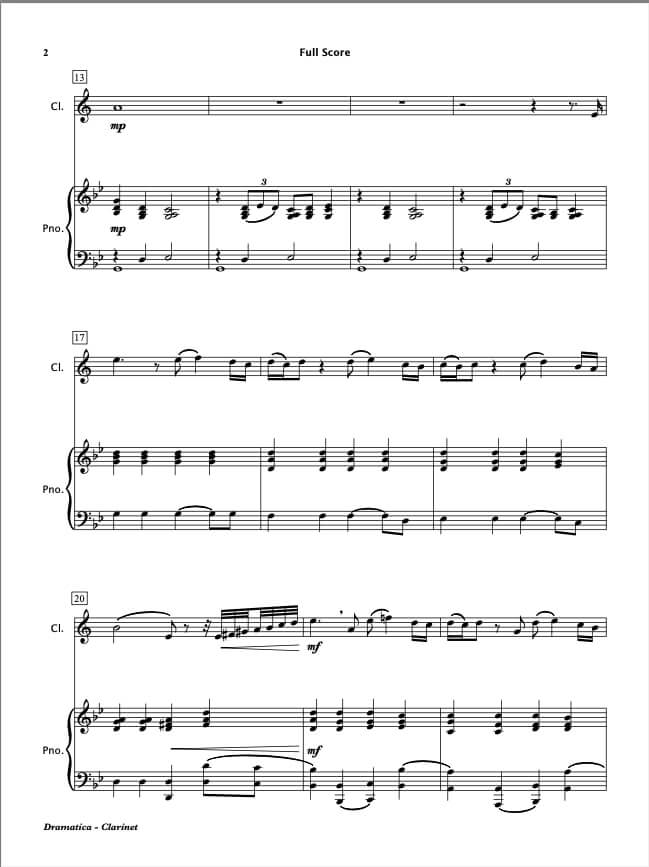 Dramatica (Clarinet & Piano)