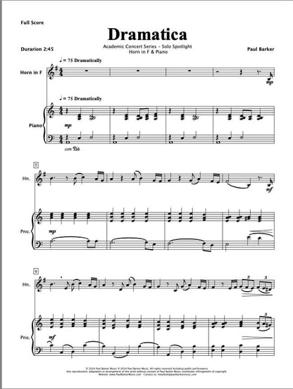 Dramatica (Horn in F & Piano)