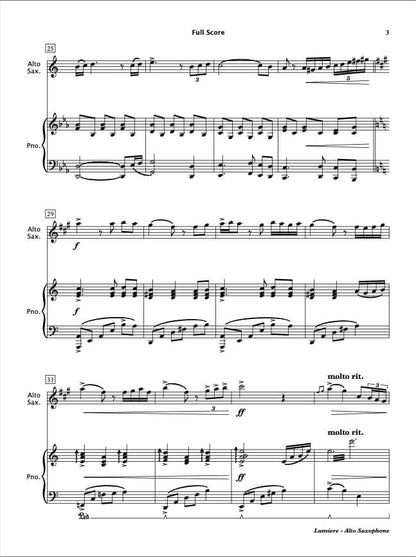 Lumiere (Alto Saxophone & Piano)