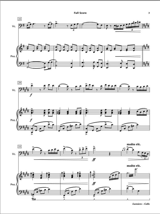 Lumiere (Cello & Piano)