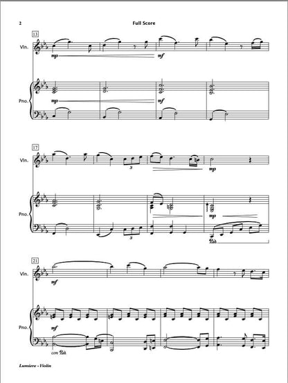 Lumiere (Violin & Piano)