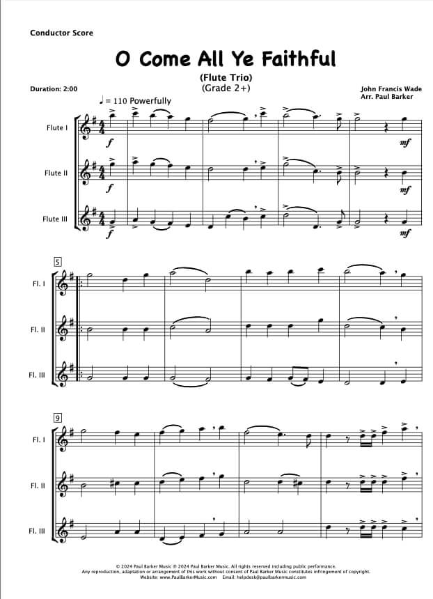 Christmas Flute Trios Book 3