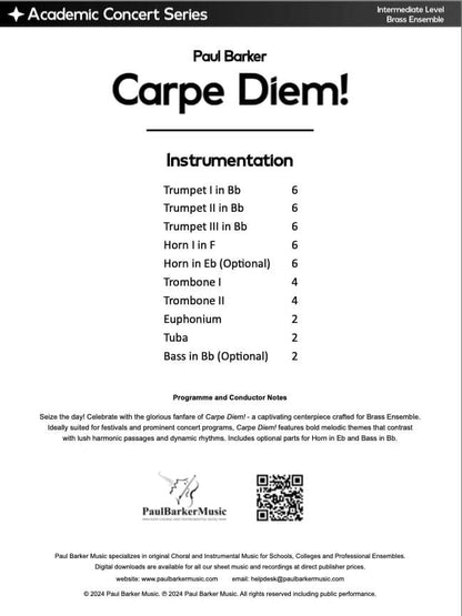 Carpe Diem! (Brass Ensemble)