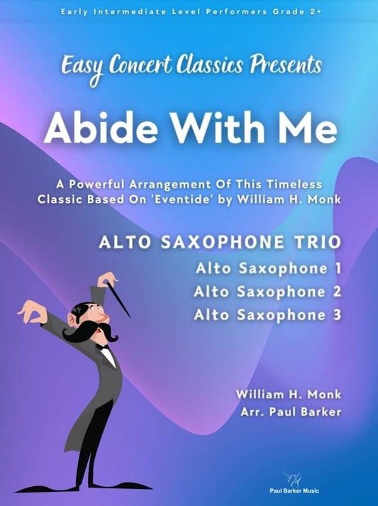 Abide With Me (Alto Saxophone Trio)