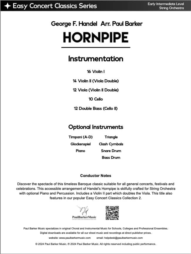 Hornpipe (String Orchestra)