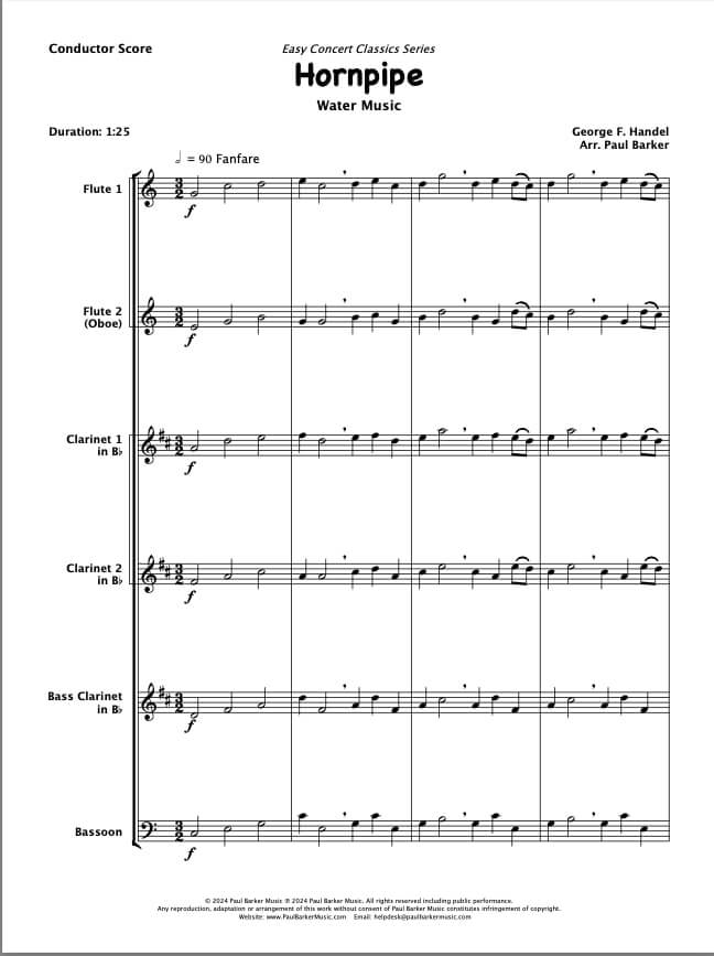 Hornpipe (Woodwind Ensemble)