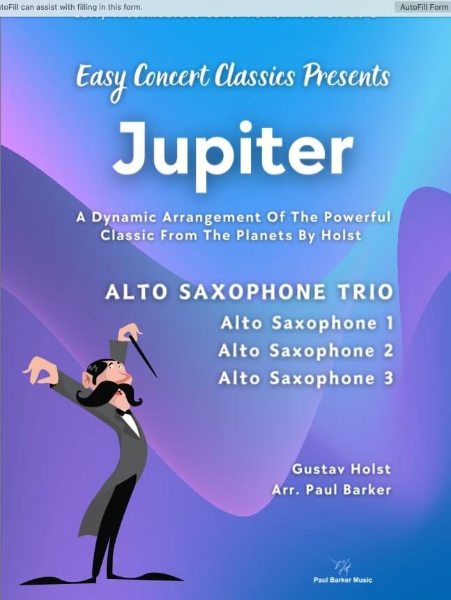 Jupiter (Alto Saxophone Trio)