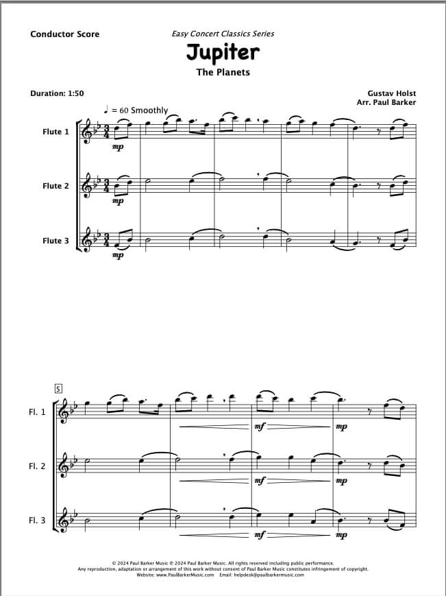 Easy Concert Classics Book 2 (Flute Trio)