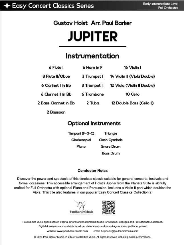 Jupiter (Full Orchestra)