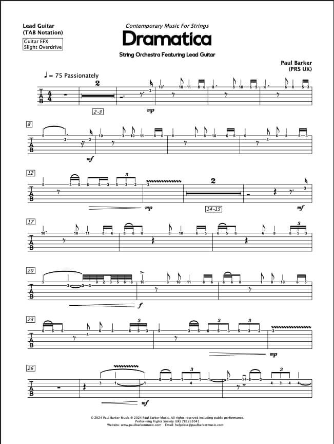 Dramatica (String Orchestra Feat. Lead Guitar)