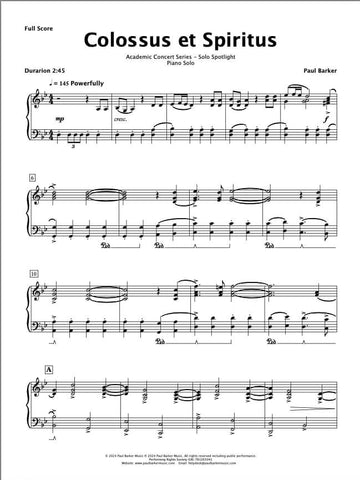 Colossus (Piano Solo)