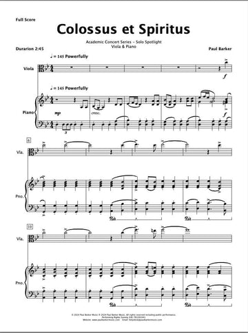 Colossus (Viola & Piano)