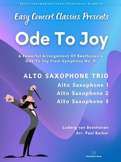 Ode To Joy (Alto Saxophone Trio )