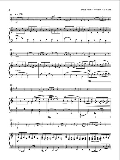 Deus Horn (Horn In F & Piano)