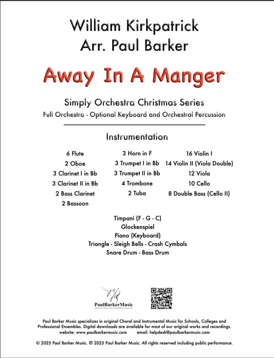 Away In A Manger (Full Orchestra)
