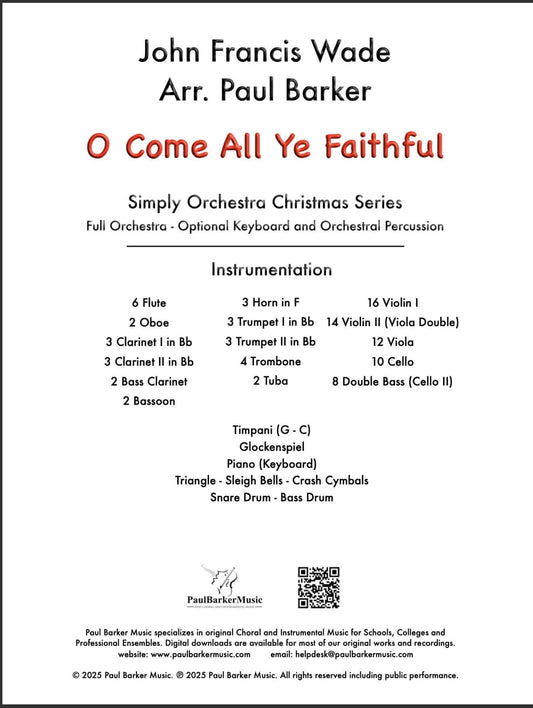 O Come All Ye Faithful (Full Orchestra)