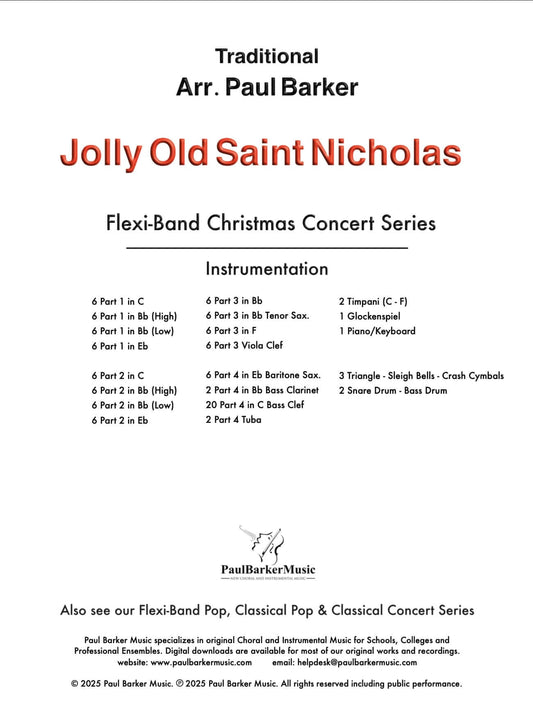 Jolly Old Saint Nicholas (Flexi-Band) - Paul Barker Music 