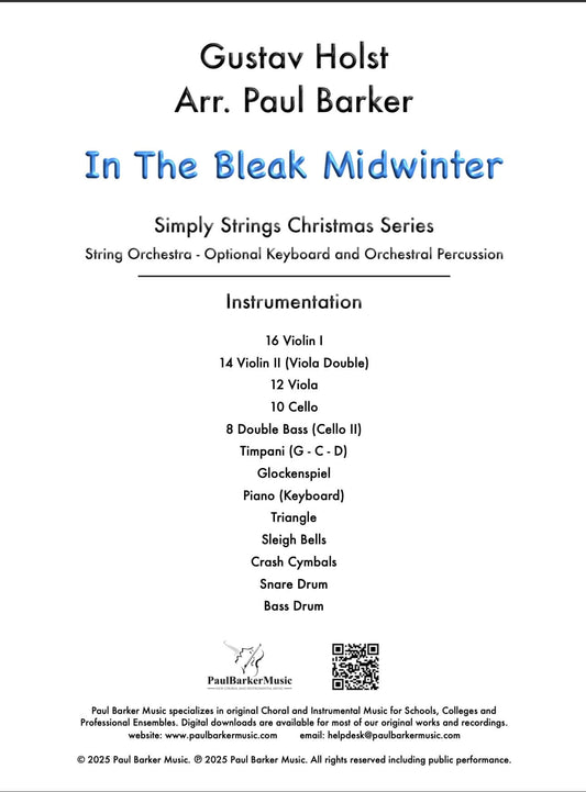 In The Bleak Midwinter (String Orchestra)