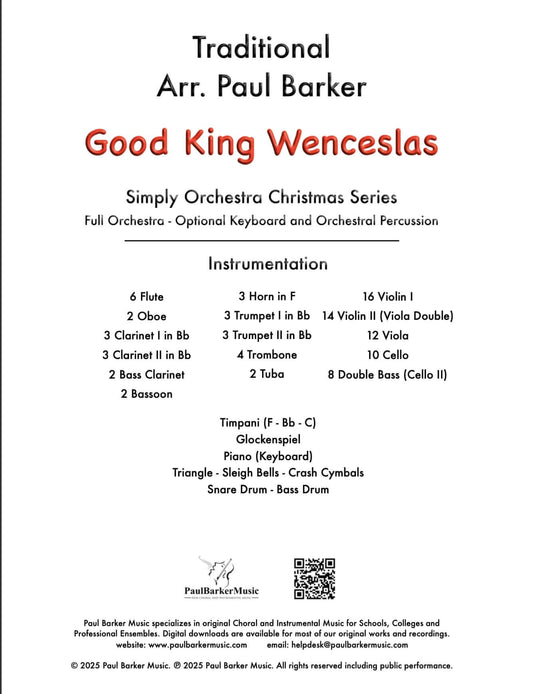 Good King Wenceslas (Full Orchestra)