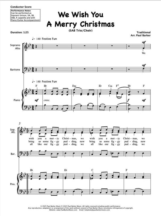 Christmas SAB Choirs Book 1