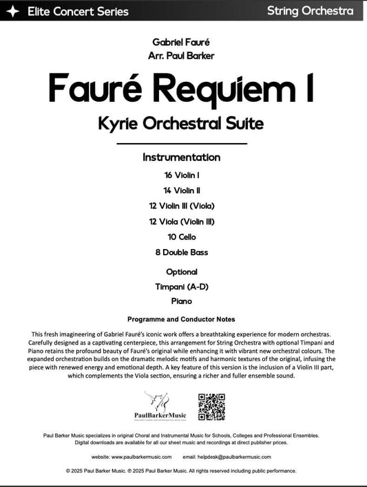 Faure Requiem I: (Kyrie Orchestral Suite)