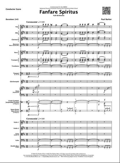 Fanfare Spiritus (Full Orchestra)