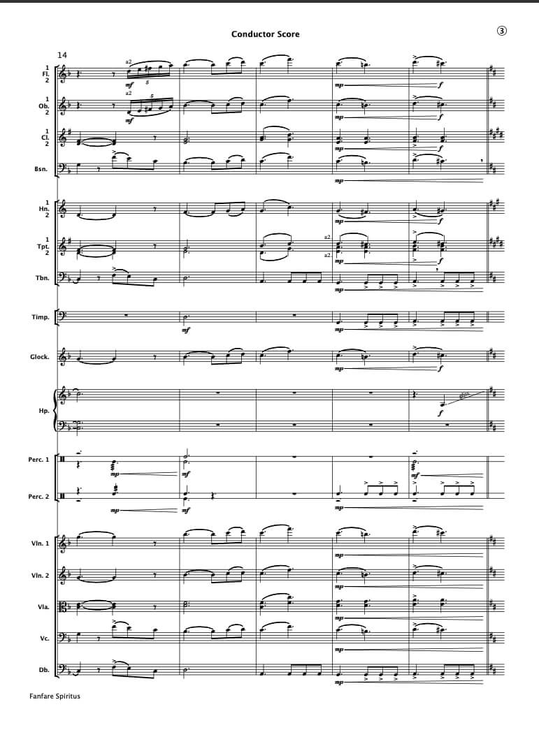 Fanfare Spiritus (Full Orchestra)