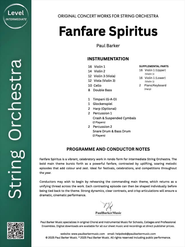 Fanfare Spiritus (String Orchestra)
