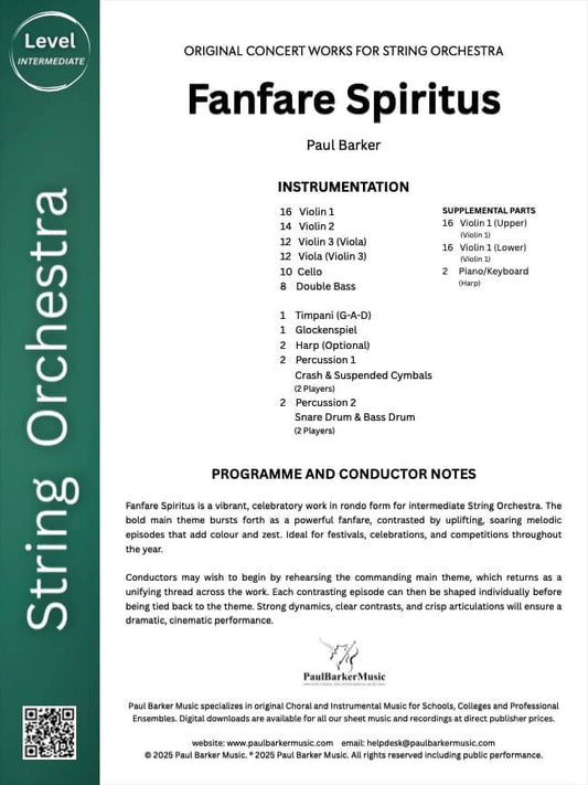Fanfare Spiritus (String Orchestra)
